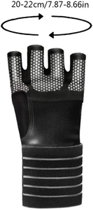 <b>Half</b> Finger Fitness Gloves Mesh Breathable Non <b>Slip</b> Weight Lifting Gym Unisex - Product Image 6