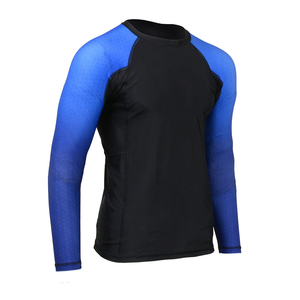 Personnalisez votre propre logo Rash Guard à manches longues MMA Rash Guard BJJ Rashguard personnalisé pour hommes - Product Image 2