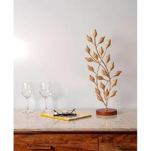 Sculpture de feuille | Ornement abstrait de feuille de résine avec la conception creuse | Décoration délicate de table de maison pour le cadeau de Thanksgiving - Product Image 6