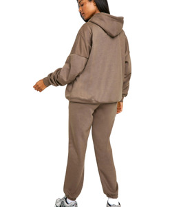 Sweat à capuche imprimé en molleton de coton personnalisé d'hiver Ensembles de pantalons de jogging Survêtements de gym surdimensionnés vierges de luxe sport décontracté - Product Image 4