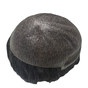 Bangladesh Taz Hair 100% Densité Remy Grade Perruque de toupet pour hommes avec base de peau Styles indiens crépus droits et vagues profondes - Product Image 4