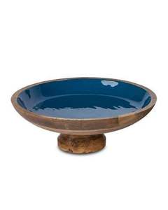 Tazón de madera de Acacia colorido, pegatina de esmalte impreso, diseño moderno, tazón para servir y frutero para utensilios de cocina hechos a mano - Product Image 1