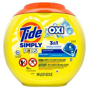 Capsules à lessive parfumées Tide Simply Fraîcheur longue durée, solution de lavage facile en une seule étape - Product Image 1