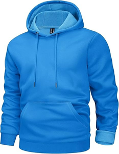 Athletic Training Hoodie Men's Quick Dry 100% Cotton Breathable Zipper-Up Front Logo Eco-Friendly <b>Recycled</b> <b>Yarns</b> Low Impact Gym - Product Image 4