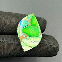 Pierres précieuses minérales en turquoise jaune naturelle de haute qualité 85 carats, forme fantaisie personnalisée 27x20x5mm, pour la fabrication de bijoux optiques en forme d'étoile
