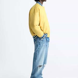 Chaqueta Universitaria de Invierno de Alta Calidad, Estilo Vintage, con Cuello Alto, Estilo Béisbol, para Colegio - Product Image 3