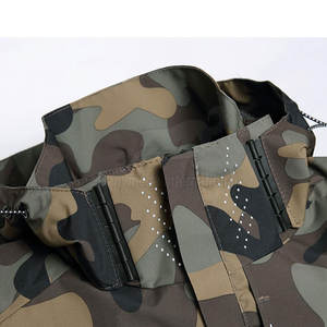 Camouflage Windbreaker <b>Jacket</b> Durable Fabric with Comfortable Fit for Daily Use Windbreaker <b>Jacket</b> - Product Image 3