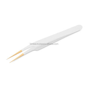 แหนบต่อขนตา KIMBEL KE-ET-1076 รุ่น Professional ผลิตจากสแตนเลสเคลือบทองพลาสม่า ปลายเรียบเนียน จัดเรียงตัวอย่างสมบูรณ์แบบ คุณภาพสูง - Product Image 2