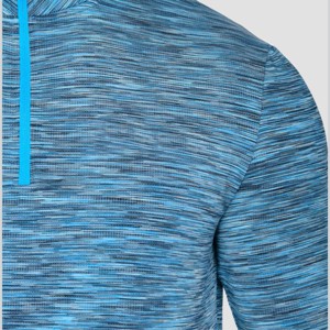 OEM Custom Men's Performance Running 1/4 Zip Pullover: Top atlético de manga larga con cremallera, ideal para entrenar - Product Image 3