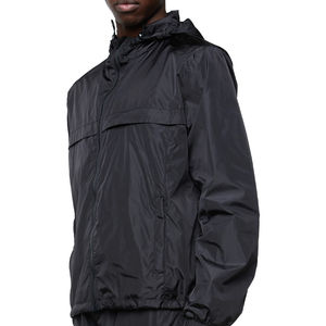 Conjunto Deportivo de Dos Piezas Personalizado para Hombre, Ropa Deportiva Urbana, Chaqueta Cortavientos Transpirable de Nailon y Poliéster con Cremallera, Resistente al Viento para Verano - Product Image 6