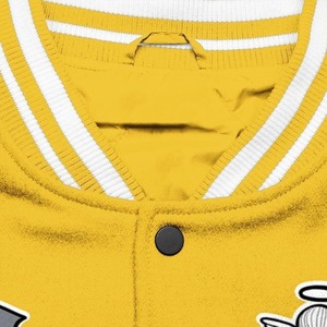 Chaqueta Varsity Premium OEM de Mezcla de Lana con Cuello Alto y Parche de Chenilla con Logotipo Personalizado para Equipos y Marcas - Pedido al por Mayor - Product Image 4