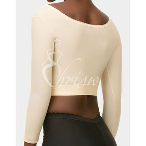 Gilet de compression - Taille courte - Manches longues - Soutien-gorge sculptant ferme <span class=keywords><strong>pour</strong></span> femmes - Augmentation mammaire post-opératoire - Manches longues - Bras supérieur - Product Image 1