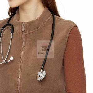 แจ็กเก็ตโรงพยาบาลผ้ายืดมีกระเป๋าเสื้อแจ็กเก็ตขัดผิวชุดพยาบาล - Product Image 6