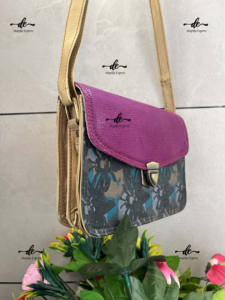 Bolso de cuero estilo occidental para mujer, hecha a mano bandolera de Piel reciclada de hombro, multicolor - Product Image 4