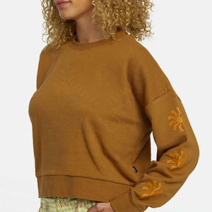 Sudaderas de alta calidad, sudaderas con Top corto para mujer, nuevo estilo, sudaderas con Top corto con estampado de logotipo personalizado informal OEM ODM - Product Image 1