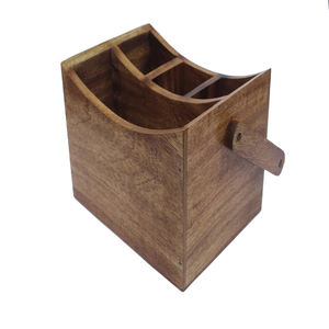Nouveau design Caddy en bois pour organisateur de cuisine Caddy en bois pour couverts et ustensiles avec tiroirs pour cuisines - Product Image 3