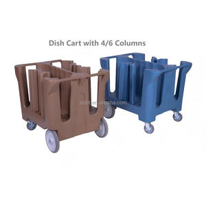 Équipement de cuisine de restauration CP-220, chariot à <span class=keywords><strong>vaisselle</strong></span> réglable avec 6 colonnes - Product Image 2