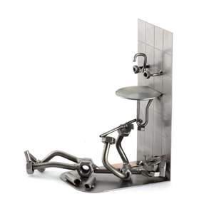 Escultura Decorativa Moderna de Metal con Forma de Tuerca y Tornillo, Figura de Pareja, Artesanía Metálica Ecológica Hecha a Mano, Regalo Perfecto para Aniversarios - Product Image 5