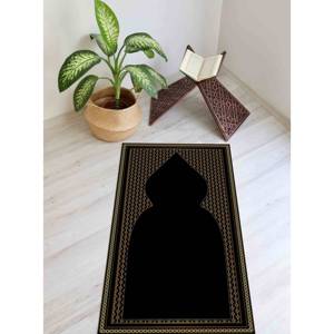 Alfombra de Oración Dorada: Regalo Espiritual Islámico, Decoración para Mezquita, con Alfombra Suave - Product Image 4