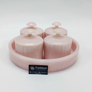 Multi-Functional Resin Jar for Dry Fruits and Nuts Decorative Kitchen Storage and Elegant Gift Option by Tradebyd - Product Image 3