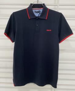 เสื้อโปโลติดกระดุมแขนสั้นสำหรับผู้ชาย, เสื้อโปโลเข้ารูปปกติสวมใส่สบายเนื้อผ้าฝ้าย100% - Product Image 1