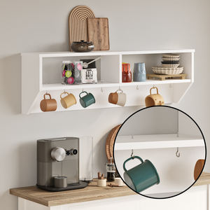 Haute qualité blanc Ronda moderne Style européen mural cuisine étagère de rangement élégant élégant bois massif matériel en gros - Product Image 3