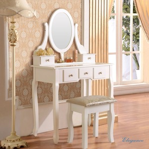 Coiffeuse moderne en bois blanc coiffeuse maquillage meubles de chambre <span class=keywords><strong>baroque</strong></span> de vente directe d'usine pour une utilisation en appartement - Product Image 6