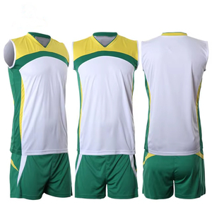 El más nuevo diseño de uniformes de equipo de voleibol Jersey al por mayor Jersey de voleibol naranja con cuello para hombres - Product Image 5