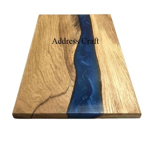 Dernier modèle de planche à découper en résine époxy et bois d'acacia planche à fromage rectangulaire personnalisée planche à découper de cuisine multifonction - Product Image 4