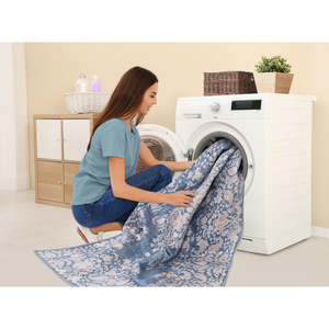 Ensemble de tapis de sol lavable à motif floral beige moderne Netline Home Depot R3 - Product Image 5