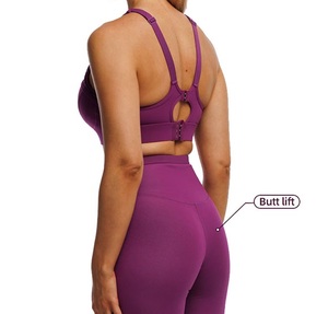 Conjunto de entrenamiento de Yoga sin costuras para mujer, 2 piezas, pantalones cortos de gimnasio, Sujetador deportivo y leggings, conjunto de yoga personalizado - Product Image 5