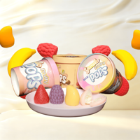 Vente directe usine – Crème glacée aux saveurs de fruits 3D (banane, framboise, pistache, pêche, raisin, fraise, mangue) – Accepte les commandes OEM et ODM