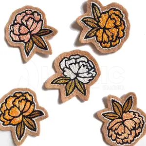 New Style Cheap Price Hand Embroidery Badges Custom Design Low MOQ Hand Embroidery Badges