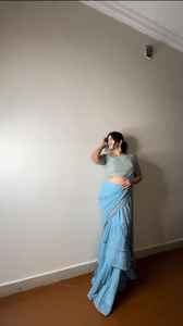 ส่าหรีพร้อมสวมใส่เสื้อเบลาส์สำเร็จรูปสำหรับฤดูร้อนคอลเลกชัน1นาทีใน3สี - Product Image 2