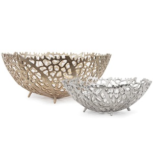 Silver Rough Finished Aluminum Snacks Bowl Dinner Decorative Food and Salad Serving Bowl Customized Logo Modern <b>Dinnerware</b> Bowl - Product Image 6