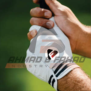 Gants de golf en cuir véritable Cabretta respirants de haute qualité pour hommes et femmes Impression de logo couleur personnalisée OEM accepté - Product Image 1