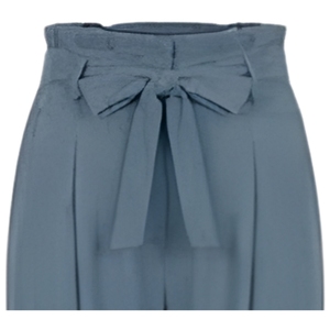 กางเกงขายาวทรงตรงผ้าแคนวาส ระบายอากาศ แห้งเร็ว ผูกเชือก ผ้าฝ้าย 100% เอวกลาง สำหรับผู้หญิง สไตล์ลำลองและธุรกิจ - Product Image 2