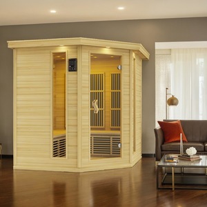 SteamSpa SC-SS0010-0S Mauritius 5-Person Infrared Hemlock Indoor - Wood - Product Image 2