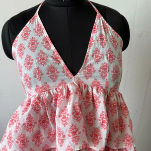 Mini Vestido Bordado Floral para Mujer, 100% Algodón, Estilo Ajustado y Evase, Casual para Verano/Primavera - Product Image 1