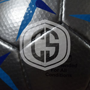 Meilleur ballon de football en PU personnalisé à imprimé rayé coloré pour entraînement de sports d'équipe football professionnel taille personnalisée - Product Image 4