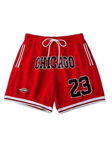 Pantalones Cortos de Verano 2026 para Hombre, con Estampado de Letras 3D, Casuales, Modernos, Suaves, Cómodos, Ligeros, 100% Poliéster, de Secado Rápido - Product Image 1