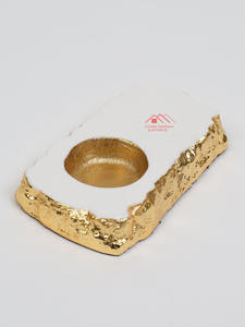 Vente chaude Décoration d'intérieur populaire marbre blanc pots de bougie vides de luxe pour les grossistes - Product Image 6