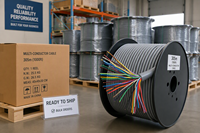 Câble téléphonique UTP Cat3 Premium 16 paires 24AWG en cuivre pur pour communication intérieure/extérieure, câble réseau LAN pour PBX et serveur