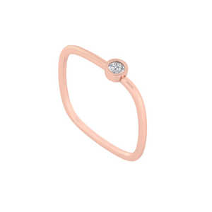 Anillo de Oro de 18K Certificado con Diamante de Corte Princesa, Calidad IJ-SI, 0.07ct, Engaste Invisible, Chapado en Oro Amarillo, Certificado GRS - Product Image 3