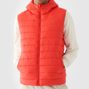 OEM <b>Men's</b> Sleeveless Nylon Puff Jackets <b>Lightweight</b> <b>Gilet</b> Jacket for Causal Outdoor Sleeveless Vest Breathable Jacket for <b>Men</b> - Product Image 1