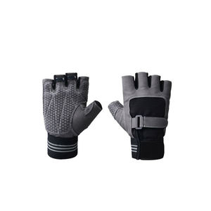 Gants de gymnastique en peau de vache pour hommes femmes gants d'entraînement de fitness avec poignée de paume rembourrée conception de soutien de poignet pour l'haltérophilie - Product Image 4