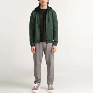 Sudadera con cremallera para hombre con etiqueta privada personalizada superventas en línea/Sudadera con cremallera y logotipo bordado personalizado para hombre - Product Image 1