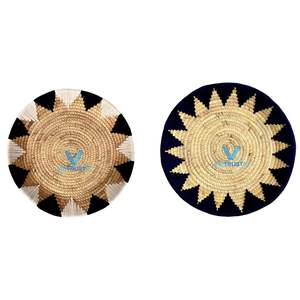 Plaque murale tissée en jacinthe d'eau et coton style Art déco Vietrustic pour la décoration de la maison et du bureau, cadeau d'anniversaire - Product Image 5