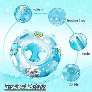 Trendy Summer Baby Swimming Float Ring <b>Inflatable</b> Safety Seat Infant <b>Pool</b> Float 6 to 36 Months Toddler Swim Trainer Aid - Product Image 2