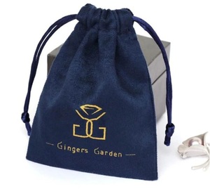 Sac de printemps pochette en velours pour pièces de monnaie brodé personnalisé en gros - Product Image 3